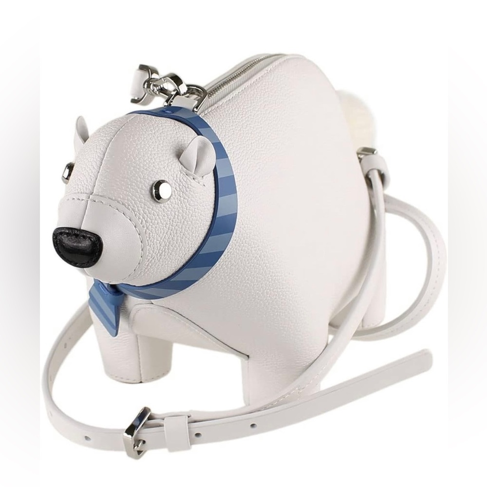 ♠️ Kate Spade New York Arctic Friends Polar Bear Crossbody Leather Bag ♠️🎁